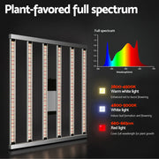 Green Fingers 7200W Grow Light LED Full Spectrum Indoor Plant All Stage Growth GL-BOARD-720-DIM-BAR