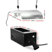 Greenfingers 600W HPS MH Grow Light Kit Magnetic Ballast Reflector Hydroponic Grow System GL-HID-MA-ECO-BAT-SI