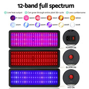 Green Fingers 2000W Grow Light LED Full Spectrum Indoor Plant All Stage Growth GL-NM-3T-2000
