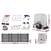 LockMaster Electric Sliding Gate Opener 1200KG Auto Keypad Hardware Remote 6M GO-DSR1200-SV-172-RX3