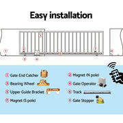 LockMaster Electric Sliding Gate Opener 1200KG 6M GO-DSR1200-SV-RX3