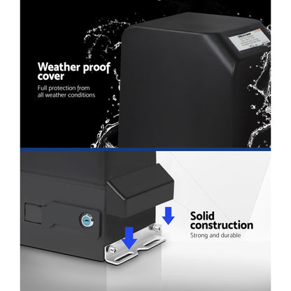 LockMaster Automatic Sliding Gate Opener Kit Keypad 4M 1000KG GO-SGO-DSR1000-AC-172-RX2