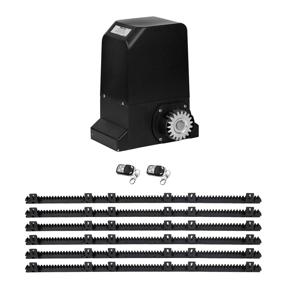 LockMaster Automatic Sliding Gate Opener Kit 6M 1000KG GO-SGO-DSR1000-AC-RAILX3
