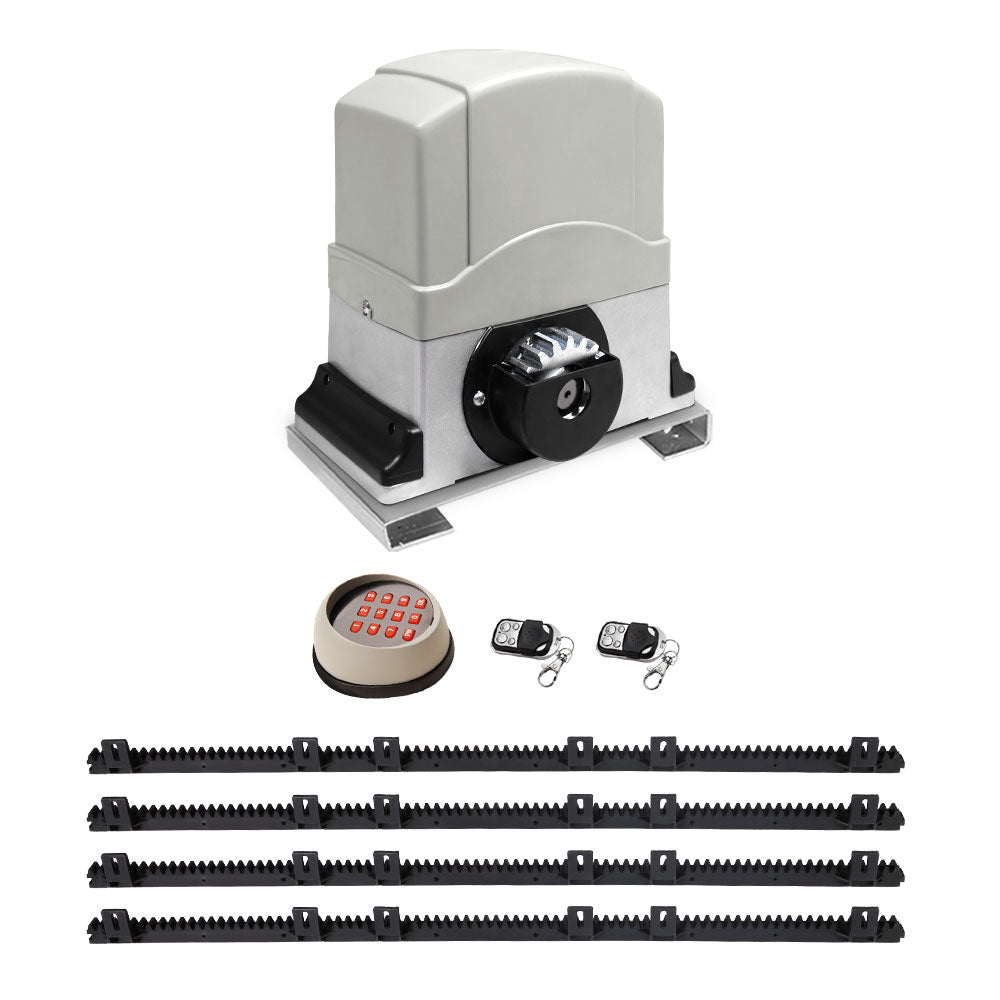LockMaster Automatic Sliding Gate Opener Kit Keypad 4M 1200KG GO-SGO-DSR1200-AC-172-RX2