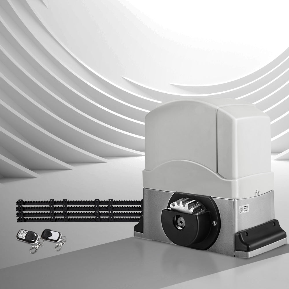 LockMaster Automatic Sliding Gate Opener Kit 4M 1200KG GO-SGO-DSR1200-AC-RAILX2