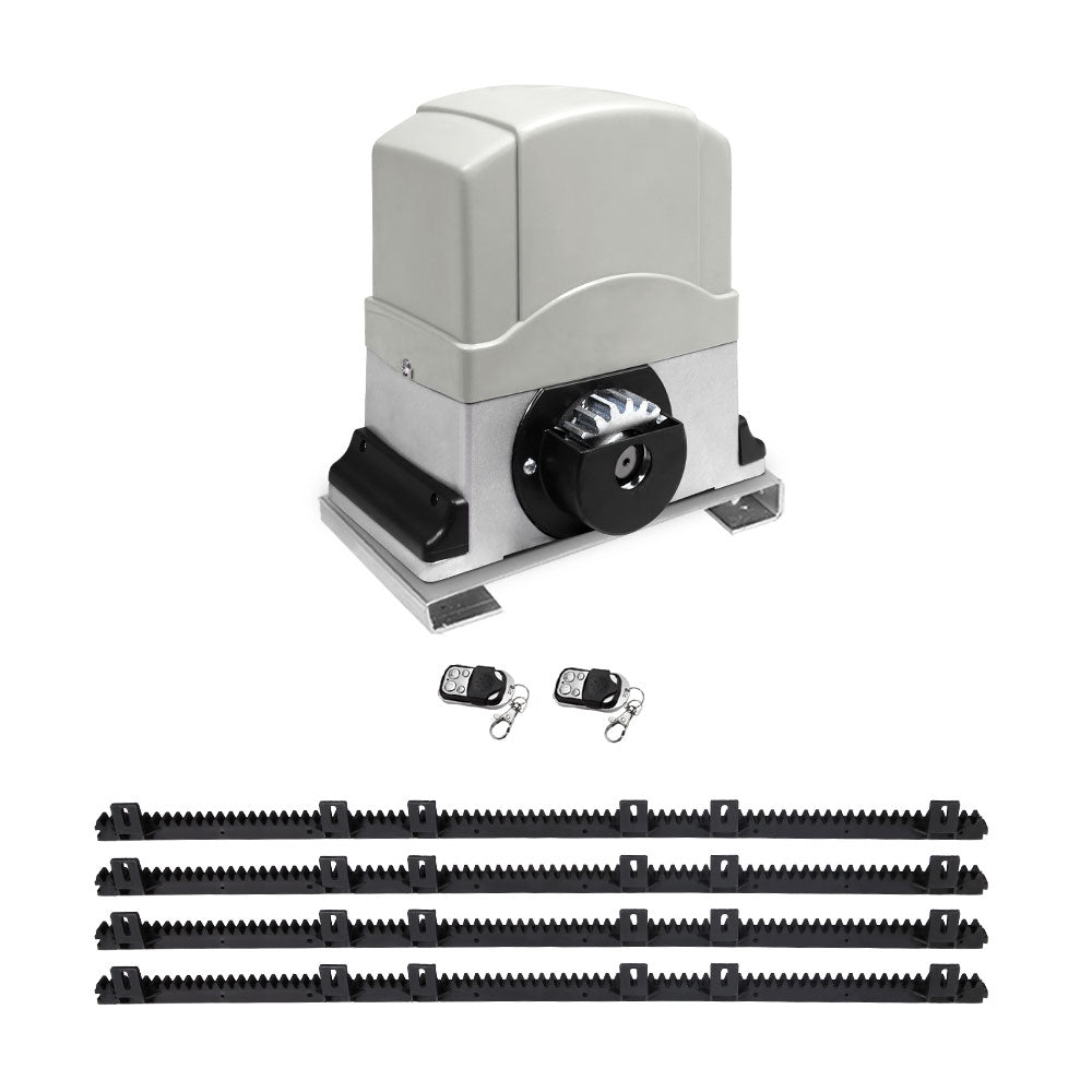 LockMaster Automatic Sliding Gate Opener Kit 4M 1200KG GO-SGO-DSR1200-AC-RAILX2