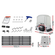 LockMaster Automatic Sliding Gate Opener Kit 6M 1200KG GO-SGO-DSR1200-AC-RAILX3