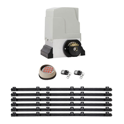 LockMaster Automatic Sliding Gate Opener Kit Keypad 6M 1800KG GO-SGO-DSR1800-AC-172-RX3