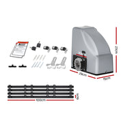 LockMaster Automatic Sliding Gate Opener Kit 4M 800KG GO-SGO-DSR800-AC-RAILX2
