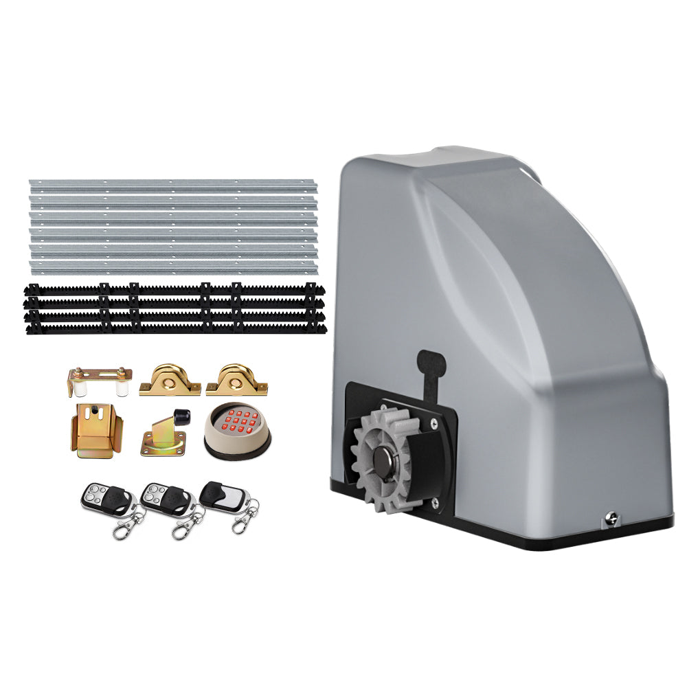 LockMaster Electric Sliding Gate Opener 800KG Keypad 4M GO-SGO-DSR800-SV-172-RX2