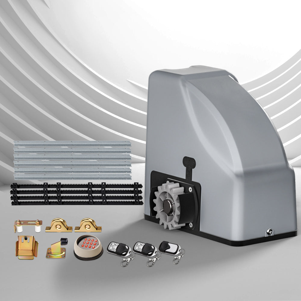 LockMaster Electric Sliding Gate Opener 800KG Keypad 4M GO-SGO-DSR800-SV-172-RX2