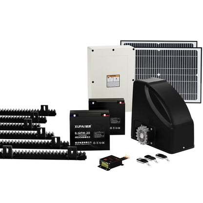 LockMaster Automatic Sliding Gate Opener Kit 40W Solar 6M 600KG GO-SLIDE-M01-40W-RAILX3