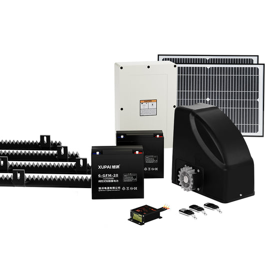 LockMaster Automatic Sliding Gate Opener Kit 40W Solar 4M 600KG GO-SLIDE-M01-40W-SOLAR