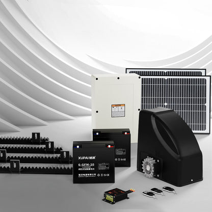 LockMaster Automatic Sliding Gate Opener Kit 40W Solar 4M 600KG GO-SLIDE-M01-40W-SOLAR