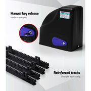 LockMaster Automatic Sliding Gate Opener Kit 4M 600KG GO-SLIDE-M01-RAILX2