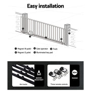 LockMaster Automatic Sliding Gate Opener Kit 4M 600KG GO-SLIDE-M01-RAILX2