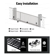 LockMaster Automatic Sliding Gate Opener Kit 6M 600KG GO-SLIDE-M01-RAILX3