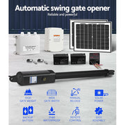 LockMaster Single Swing Gate Opener 500KG 20W Solar Panel GO-SWING-EK700M-20W-SOLAR
