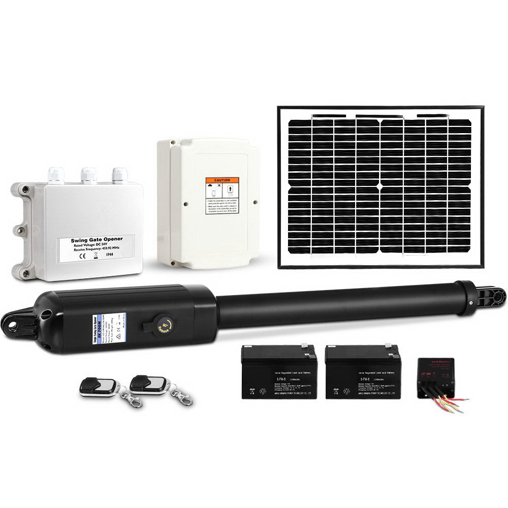 LockMaster Single Swing Gate Opener 500KG 10W Solar Panel GO-SWING-EK700M-SOLAR