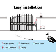 LockMaster Single Swing Gate Opener 500KG 10W Solar Panel GO-SWING-EK700M-SOLAR
