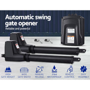 LockMaster Automatic Electric Gate Opener Double Swing Remote Control Kit 800KG GO-SWING-LM2D