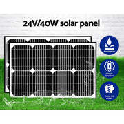LockMaster Dual Swing Gate Opener 800KG 40W Solar Panel GO-SWING-LM2D-40W-SOLAR