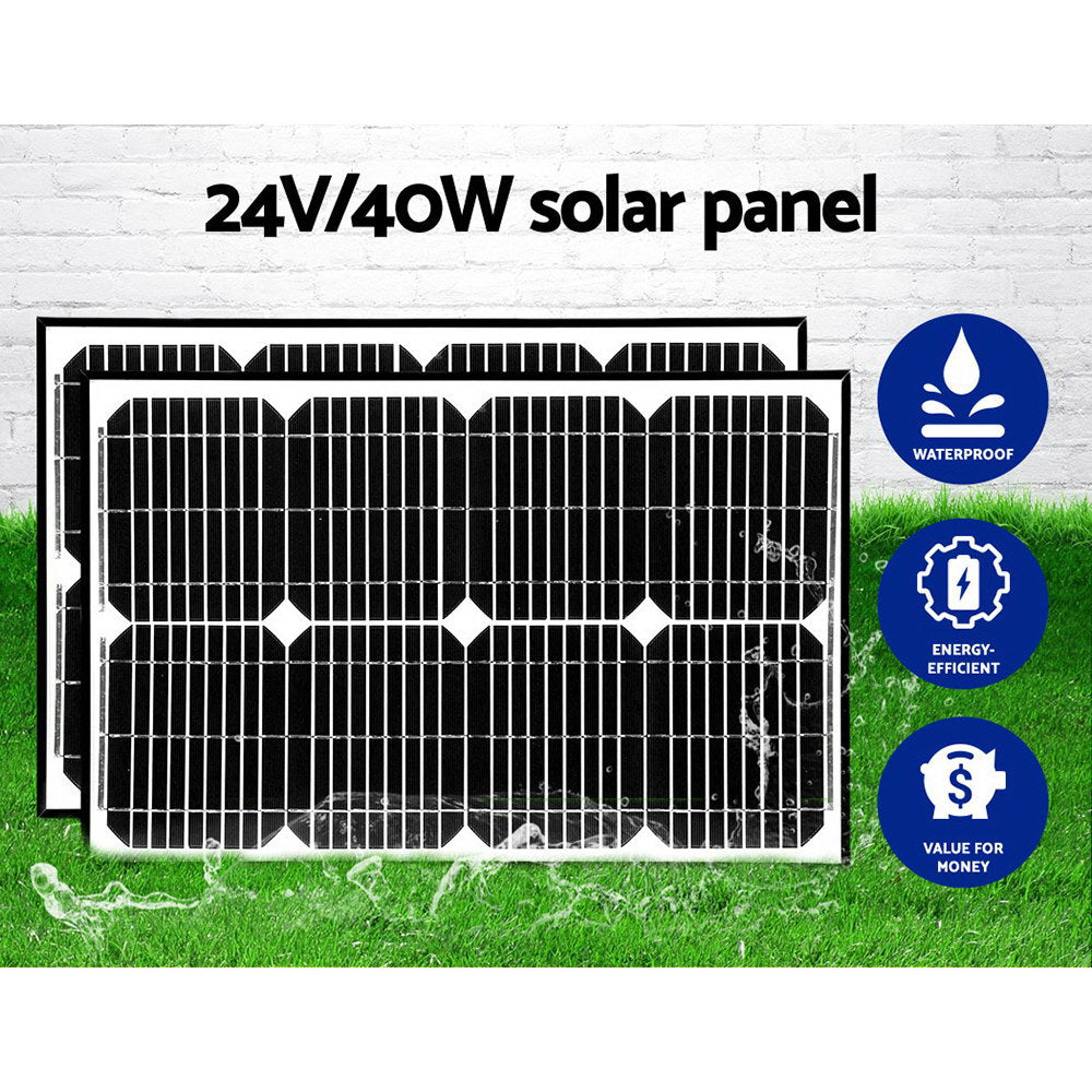 LockMaster Dual Swing Gate Opener 800KG 40W Solar Panel GO-SWING-LM2D-40W-SOLAR