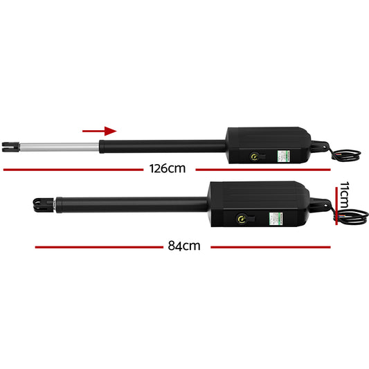 LockMaster Single Swing Gate Opener 40W Full Solar Power Automatic GO-SWING-M01-40W-SOLAR