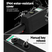 LockMaster Single Swing Gate Opener 40W Full Solar Power Automatic GO-SWING-M01-40W-SOLAR