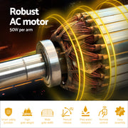 Dual Swing Gate Opener Automatic Solar Power 10W 600KG 10M GO-SWING-M02-10W-SOLAR