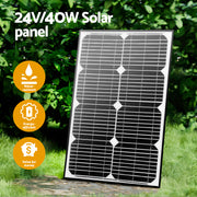 Dual Swing Gate Opener 40W Full Solar Power 600KG 10M GO-SWING-M02-40W-SOLAR