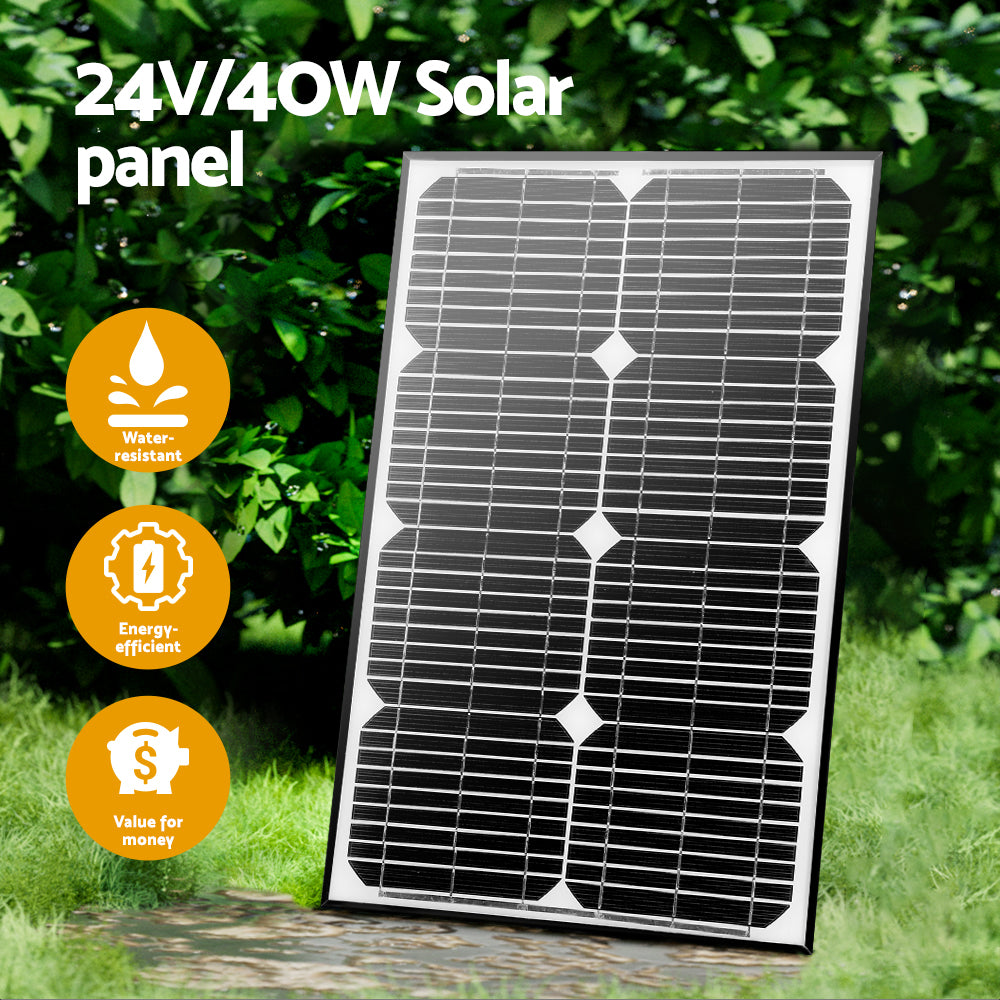 Dual Swing Gate Opener 40W Full Solar Power 600KG 10M GO-SWING-M02-40W-SOLAR