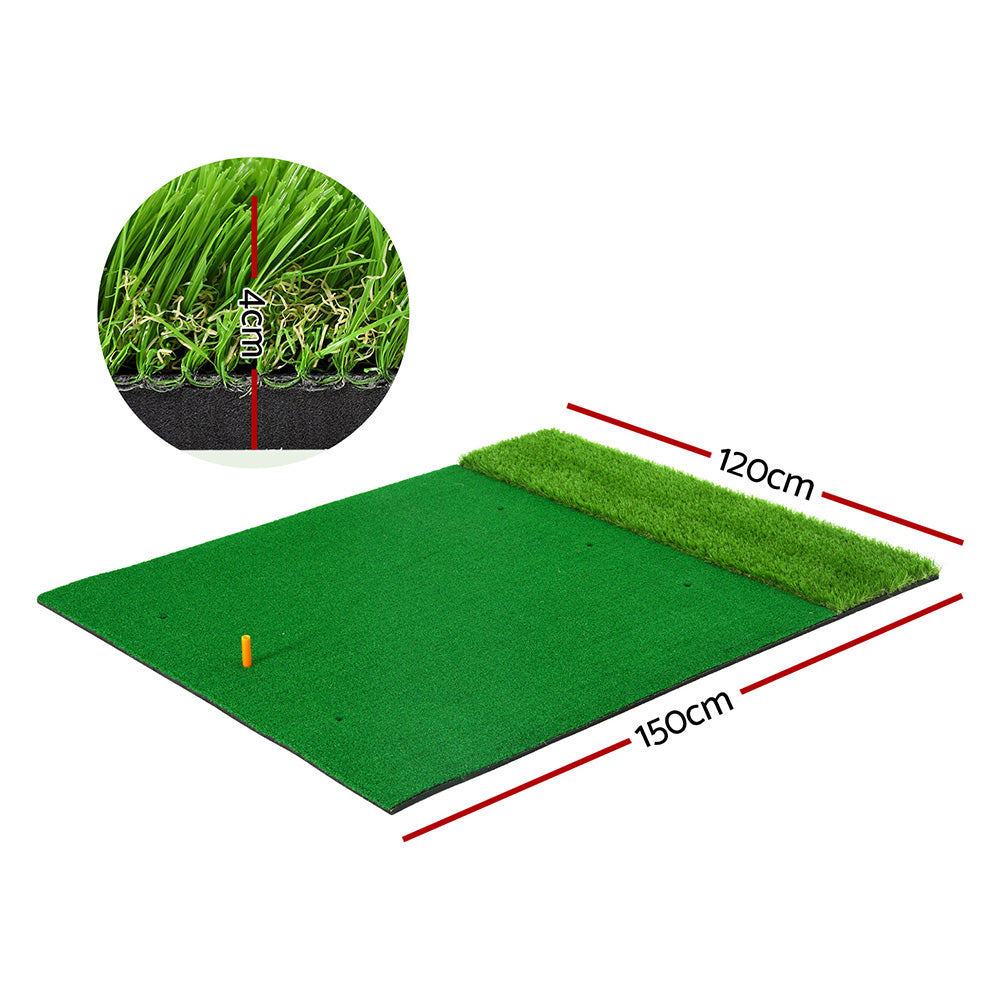 Everfit Golf Hitting Mat Portable Driving Range Practice Training Aid 2 in 1 GOLF-A-MAT-2IN1-GR