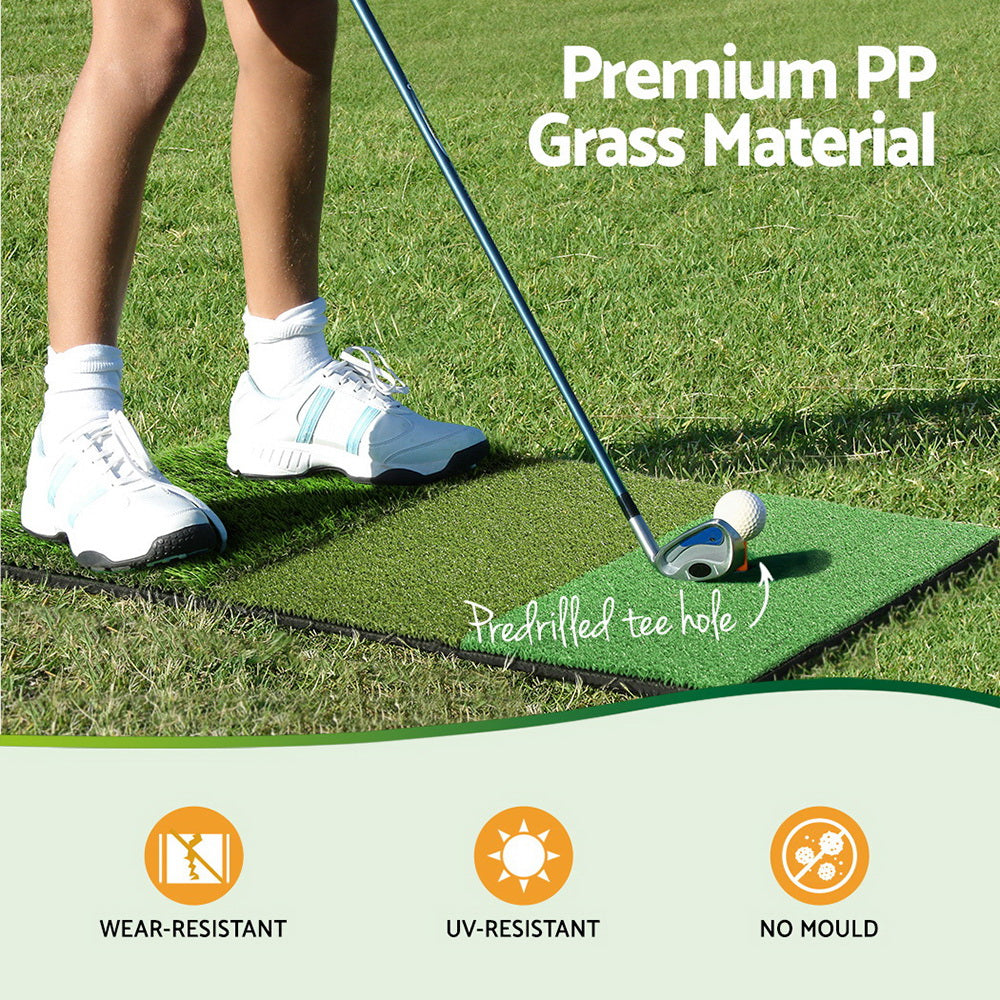 Everfit Golf Hitting Mat Portable Driving Range Practice Training Aid 3 in 1 GOLF-A-MAT-3IN1-GN