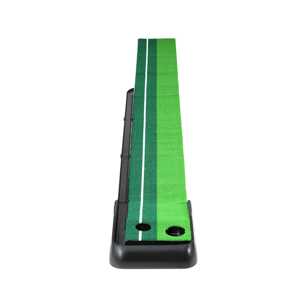Everfit 3M Golf Putting Practice Mat Auto Return Putter Indoor Outdoor Training GOLF-A-MAT-BK