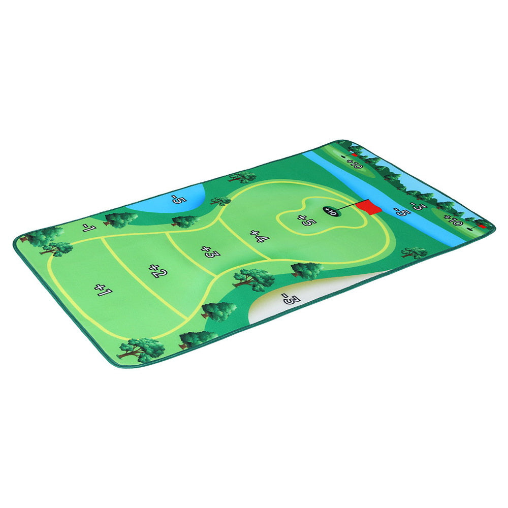 Everfit Golf Chipping Game Mat Indoor Outdoor Practice Training Aid Set GOLF-A-MAT-COMBO-GN