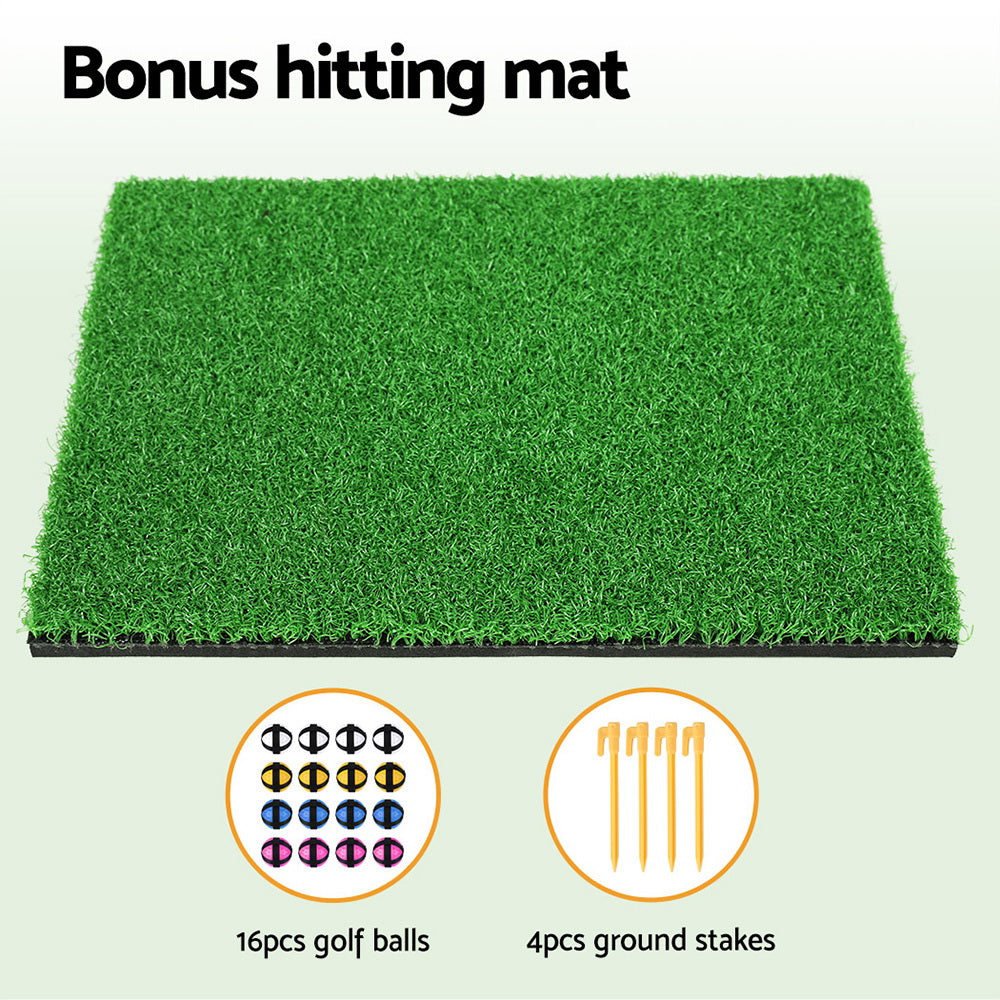 Everfit Golf Chipping Game Mat Indoor Outdoor Practice Training Aid Set GOLF-A-MAT-COMBO-GN