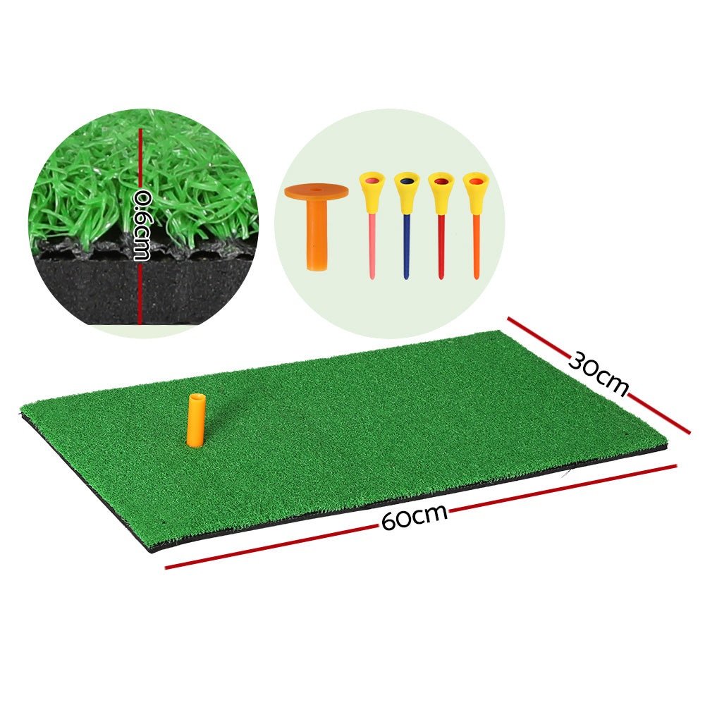 Everfit Golf Hitting Mat Portable Driving Range Practice Training Aid 60x30cm GOLF-A-MAT-S-GN