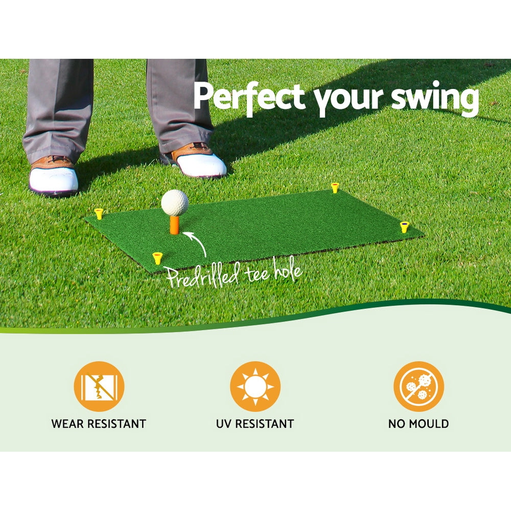 Everfit Golf Hitting Mat Portable Driving Range Practice Training Aid 60x30cm GOLF-A-MAT-S-GN