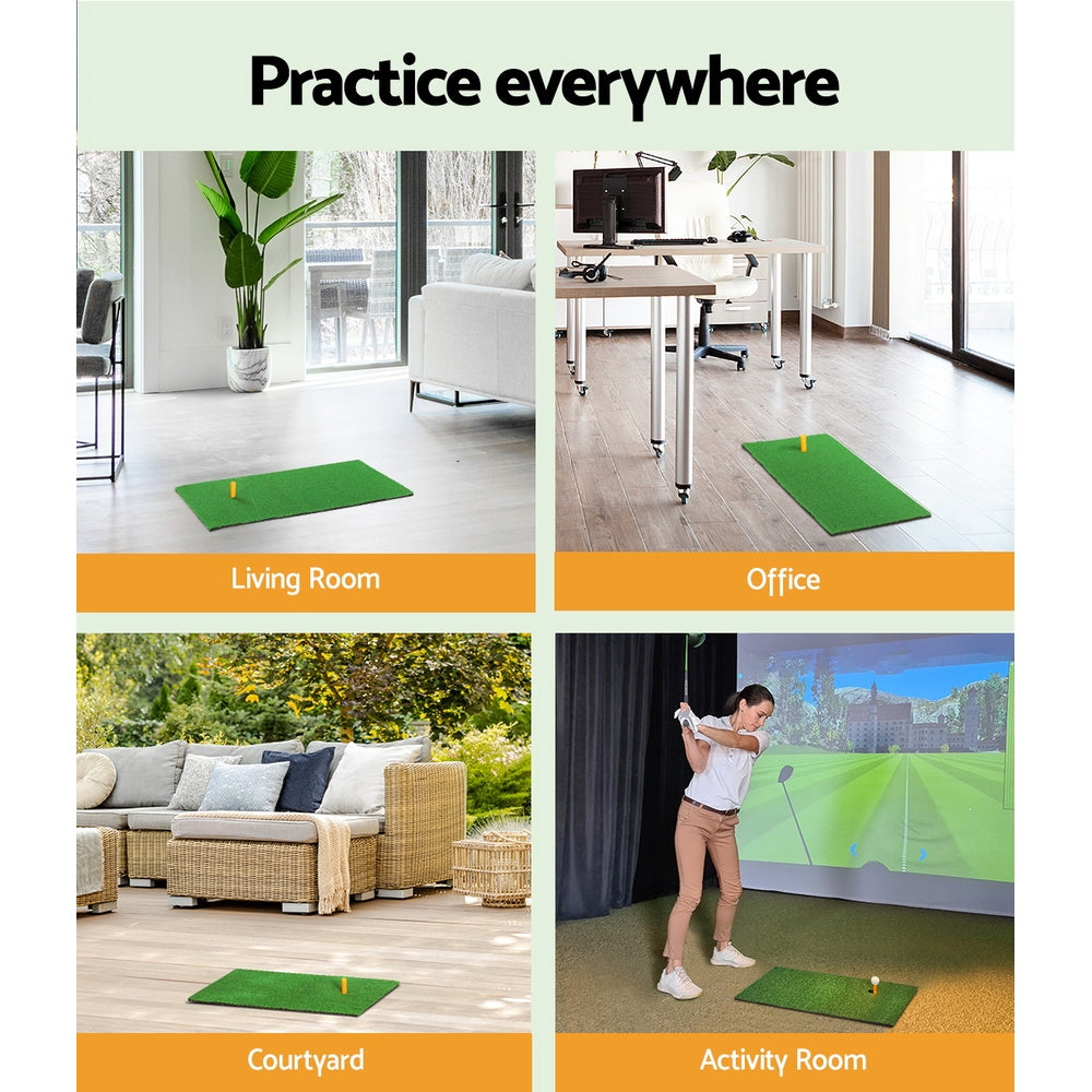 Everfit Golf Hitting Mat Portable Driving Range Practice Training Aid 60x30cm GOLF-A-MAT-S-GN