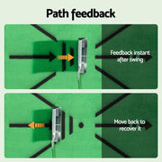 Everfit Golf Hitting Mat Training Swing Path Feedback Detection Batting 44x33cm GOLF-A-MAT-TRACE-GR