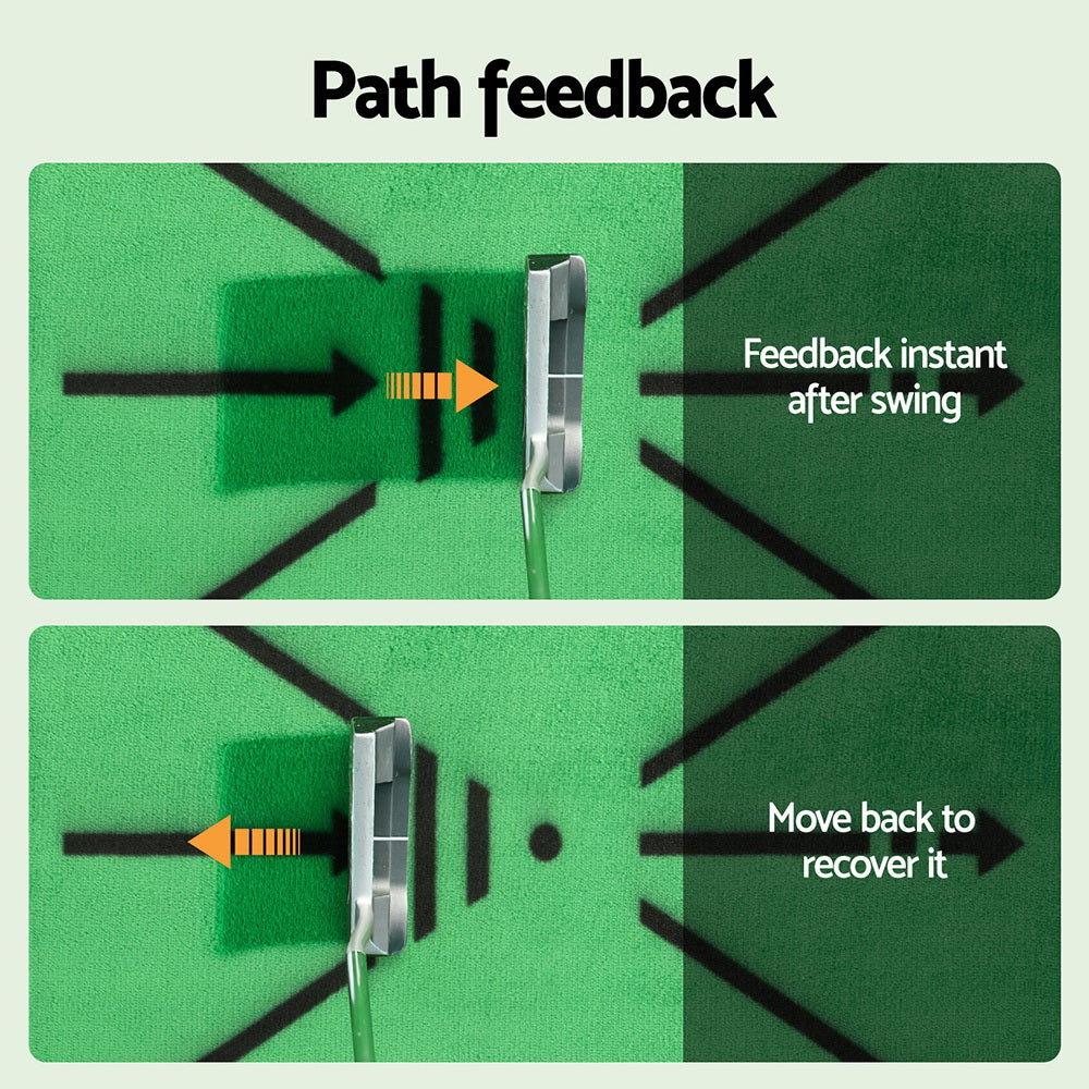 Everfit Golf Hitting Mat Training Swing Path Feedback Detection Batting 44x33cm GOLF-A-MAT-TRACE-GR