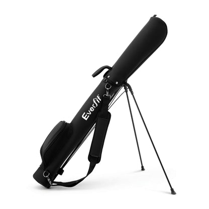 Everfit Golf Stand Bag Lightweight Sunday Pitch And Putt Bag Black GOLF-B-BAG-LIGHT-A-BK