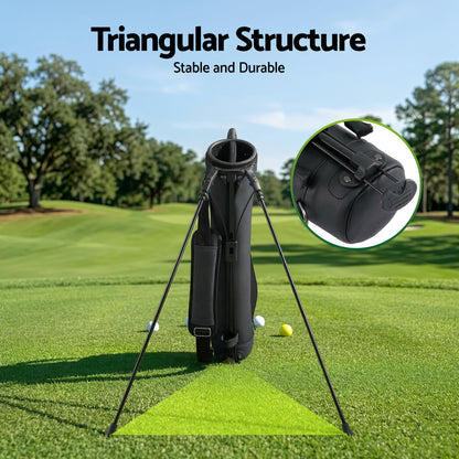 Everfit Golf Stand Bag Lightweight Sunday Pitch And Putt Bag Black GOLF-B-BAG-LIGHT-A-BK