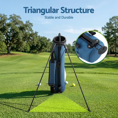Everfit Golf Stand Bag Lightweight Sunday Pitch And Putt Bag Blue GOLF-B-BAG-LIGHT-A-BL