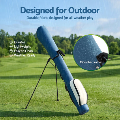 Everfit Golf Stand Bag Lightweight Sunday Pitch And Putt Bag Blue GOLF-B-BAG-LIGHT-A-BL