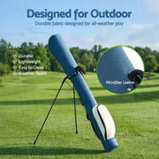 Everfit Golf Stand Bag Lightweight Sunday Pitch And Putt Bag Blue