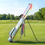 Everfit Golf Stand Bag Lightweight Sunday Pitch And Putt Bag Holographic GOLF-B-BAG-LIGHT-B-C