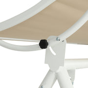 Gardeon Outdoor Swing Chair Garden Lounger Furniture Canopy 2 Seater Beige GSC-BST-2S-LOUNGE-BE