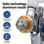 Giantz Spray Gun Paint Gun HVLP Gravity Feed 1.4mm 1.7mm 2.0mm Nozzles Included GSG-1SG-WH